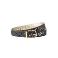 Women's Reversible Laser Cut Belt by Accessories For All in Black Gold (Size 14/16)