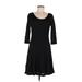 White House Black Market Cocktail Dress - A-Line: Black Tweed Dresses - Women's Size 6