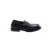 Academie Gear Flats: Slip-on Chunky Heel Casual Black Print Shoes - Kids Girl's Size 4
