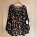 Free People Dresses | Free People Nwt Short Dress Size Xs Flowy Floral | Color: Purple/White | Size: Xs