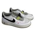 Nike Shoes | Nike Air Force 1 Lv8 Swoosh Compass Size 4.5y | Color: Black/White | Size: 4.5bb