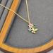 Kate Spade Jewelry | $78 Kate Spade New Bloom Cluster Gold Multi Color Pendant Necklace | Color: Gold/Green | Size: Os