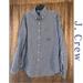 J. Crew Shirts | J. Crew Size L Men's Brushed Twill Plaid Classic Fit Buttondown Shirt Cotton Euc | Color: Blue/Tan | Size: L