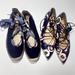 J. Crew Shoes | J.Crew Lot Of Two Shoes Lace Up Gingham Espadrilles & Ballet Floral Flats 6 | Color: Blue/Pink | Size: 6