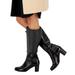 Giani Bernini Shoes | Giani Bernini Adonny Black Leather Boots 6.5m | Color: Black | Size: 6.5