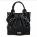 Burberry Bags | Burberry Pebbled Leather Handbag | Color: Black/Gold | Size: Os