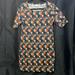 Lularoe Dresses | Lularoe Size L Abstract Dress | Color: Black/Orange | Size: L