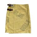 Burberry Skirts | Burberry Blue Label 'Blue Girls' Mid-Length Wrap Skirt With Leather Buckles | Color: Brown/Yellow | Size: S