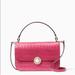 Kate Spade Bags | Kate Spade Audrey Croc Embossed Leather Flap Crossbody Satchel Bag, Pink Nwt | Color: Pink | Size: Os