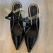 Zara Shoes | Black Glossy Pointed Zara Heels | Color: Black | Size: 7