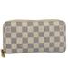 Louis Vuitton Bags | Louis Vuitton Damier Azur Zippy Wallet Long Wallet N63503 Lv Auth 55664 | Color: White | Size: W7.7 X H4.1 X D1.0inch