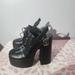 Jessica Simpson Shoes | Jessica Simpson Plaid Platform Heels Sondos Size 8.5 | Color: Black/Green | Size: 8.5