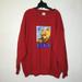Disney Sweaters | Disney Winnie The Pooh Red Pullover Sweater Plus Size Xxl | Color: Red | Size: Xxl