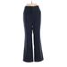 Nine West Dress Pants - High Rise Flared Leg Boot Cut: Blue Bottoms - Women's Size 8