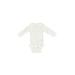 Gerber Long Sleeve Onesie: White Bottoms - Size 0-3 Month