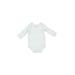 Baby Gear Long Sleeve Onesie: Blue Marled Bottoms - Size Newborn