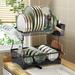 DNGJU Steel 2 Tier Dish Rack | 17 H x 12 W x 20 D in | Wayfair H-879