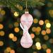 Northlight Seasonal No Pattern Hanging Figurine Ornament Glass in Pink/White | 5 H x 1.75 W x 1.75 D in | Wayfair NORTHLIGHT YQ95270