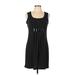 En Focus Studio Casual Dress: Black Polka Dots Dresses - Women's Size 10