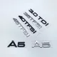 Logo autocollant noir et argent lettres 2.0TDI 3.0TDI 40TDI 35TFSI 40TFSI 45TFSI emblème pour Audi