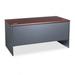 HON 38000 Series Double Pedestal Desk Metal in Gray/Black | Wayfair HON38155NS