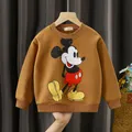 Sweat-shirt de dessin animé Disney pour enfants sweats à capuche à manches longues pull à col
