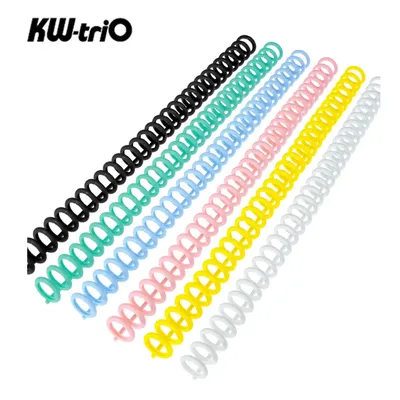 KW-trio-Reliure à anneaux en plastique pour cuir chevelu 30 trous peignes à colonne vertébrale