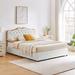 House of Hampton® Jaydah Platform Storage Bed Upholstered/Linen in Gray | 43.3 H x 57.1 W x 78.35 D in | Wayfair FDA9060DB2F94A7AAD6B66D5F4C55E8F