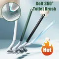 Brosse de toilette à tête de golf sans coins morts toilette domestique manche long brosse de