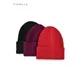 Bonnet tricoté en pure laine pour hommes et femmes chapeaux monochromes rouge chaud bonnet pour