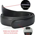 Ceinture de Luxe en Cuir Noir pour Homme avec Boucle existent Uniquement 110-130 cm