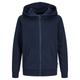 JACK & JONES - Kapuzen-Sweatjacke Jjebradley In Navy Blazer, Gr.152