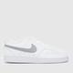 Nike court vision trainers in white & grey