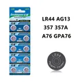 10 stücke 1 5 V taste batterie LR44 AG13 357 357 A76 GPA76 taste batterie uhr batterie alkaline