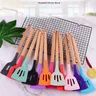 Silicone Turners Gadgets Spatula Egg Fish Frying Pan Scoop Fried Shovel Slotted Turners Kitchen