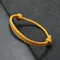 Nuovo braccialetto di corda regolabile fatto a mano da uomo 4mm braccialetto di relazione con corda sottile regalo per lui filo fortunato Brazalete Pulseira
