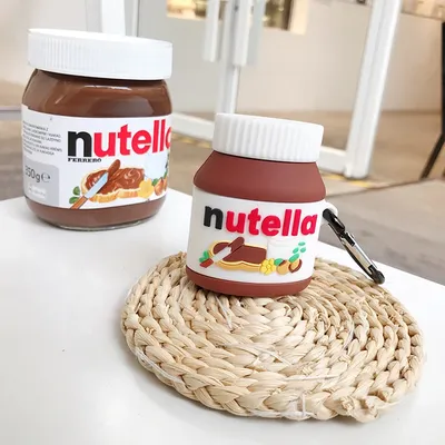 Nutella Haselnuss sauce Konserven fall für AirPods 1 2 pro 3 lade box Weiche silikon stoßfest kopfhörer schutzhülle coque Image