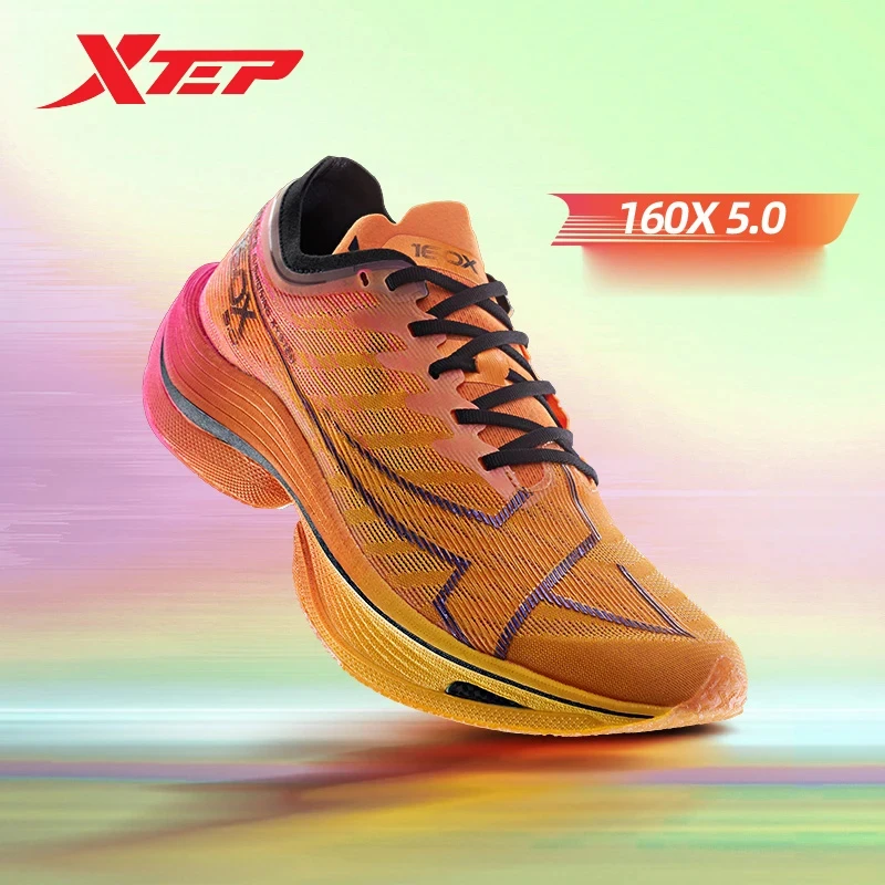Xtep 160X 5.0 Scarpe da corsa Maratona professionale PB Scarpe sportive con piastra in carbonio Scarpe da ginnastica antiscivolo resistenti all'usura 977119110004