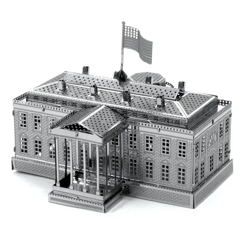 Weißes Haus 3d Metall Puzzle Modell Kits DIY laser geschnittene Puzzles Puzzle Spielzeug für Kinder