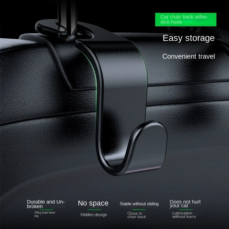 1/2/4Pcs Universal Auto Seat Headrest Hook Storage Hanger Car Vehicle Back Seat Organizer Holder Car Interior Accessories Image