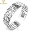 XIYANIKE Silber Farbe Vintage Elegante Lotus Blume Manschette Armband Thai Silber Religiöse Schmuck für Frauen Größe Einstellbar