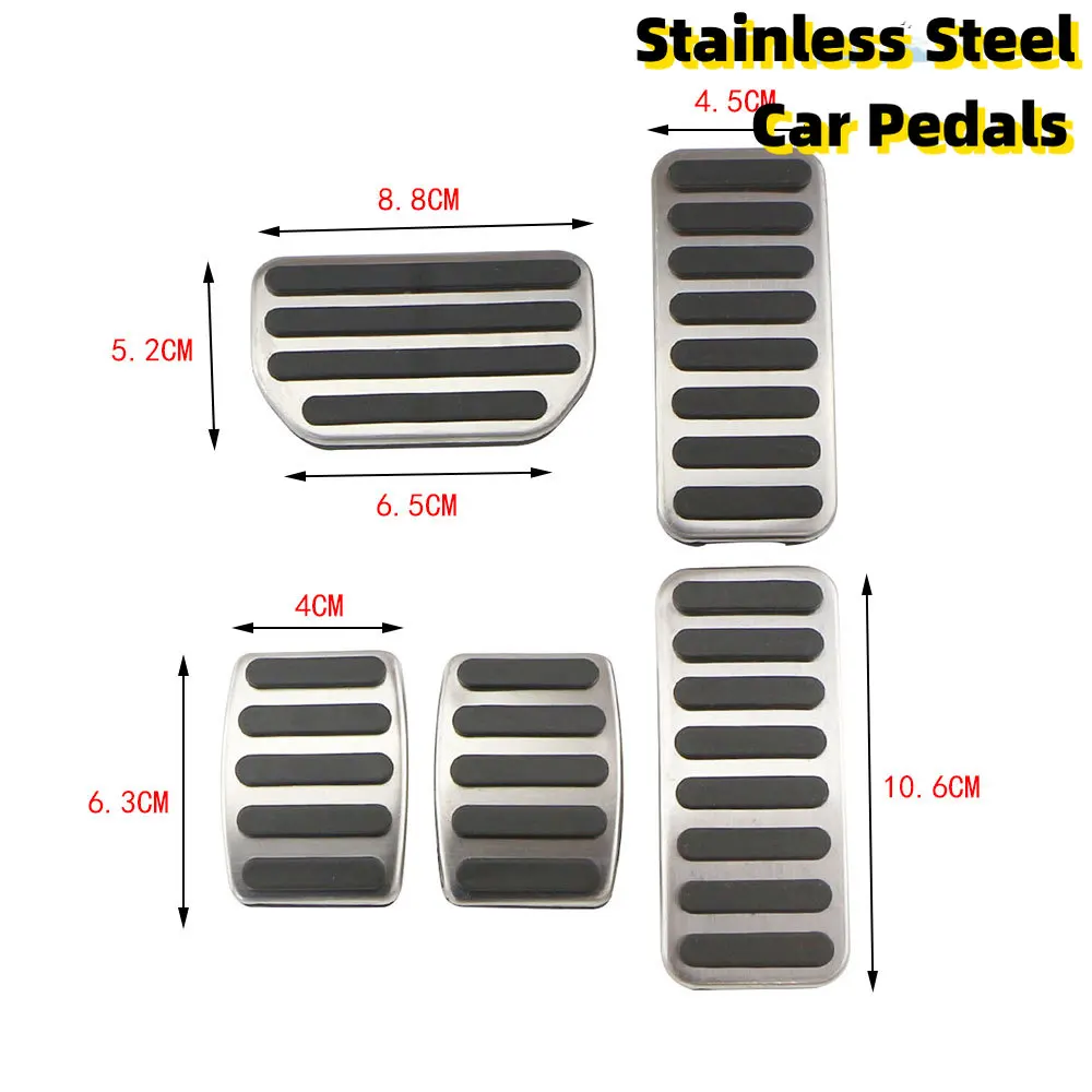 Stahl für Suzuki SX4 Aerio Ciaz Vitara S-Cross Splash Ignis Kizashi Sidekick Samurai Gas & Bremspedal Anti-Rutsch-Pad-Abdeckung AT MT Image