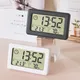 Mini Digitaluhr Temperatur Luft feuchtigkeit tragbare Tisch uhr Thermometer Hygrometer 12/24h