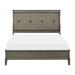 Christiane Gray Faux Leather Upholstered Tufted Bed