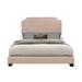 Wyman Beige Fabric Upholstered Panel Bed