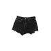Levi's Denim Shorts: Black Solid Bottoms - Women's Size 26 - Stonewash