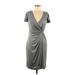 Marc New York Andrew Marc Cocktail Dress - Wrap: Gray Dresses - New - Women's Size 6