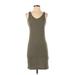 Divided by H&M Casual Dress - Mini: Gray Solid Dresses - Women's Size 4