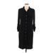 SOHO Apparel Ltd Casual Dress - Shirtdress: Black Dresses - Women's Size Medium