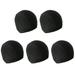 NUOLUX 5pcs High Elastic Wig Caps Wig Accessory Dome Stretchy Elastic Breathable Wig Caps for Women and Men (Black)